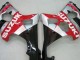 Carénages Moto Suzuki GSXR1000 2000-2002 - Rouge Argent Blanc Noir