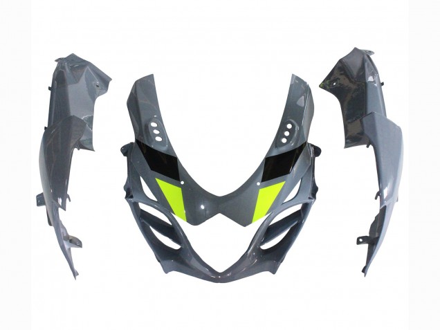 Carénages Moto Suzuki GSXR 1000 2009-2016 - Gris Jaune Néon Noir Motul