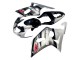 Carénage Moto Suzuki GSXR 600 / GSXR 750 2001-2003 - Argent Noir Brillant Rouge
