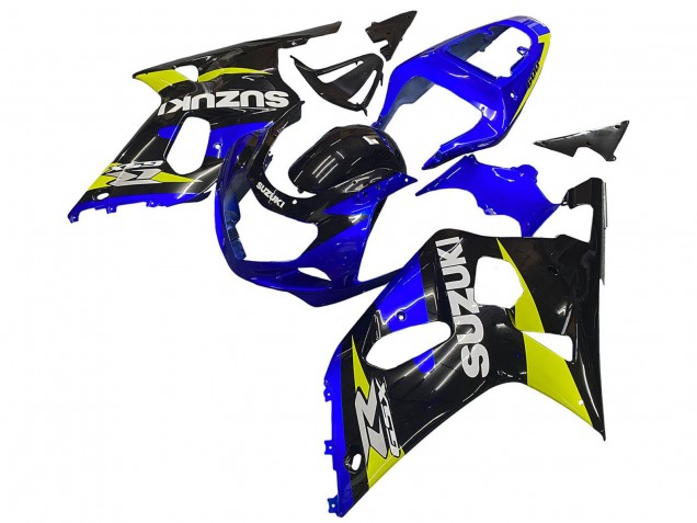 Carénages Moto Suzuki GSXR 600 / GSXR 750 2001-2003 - Bleu Jaune Noir Brillant