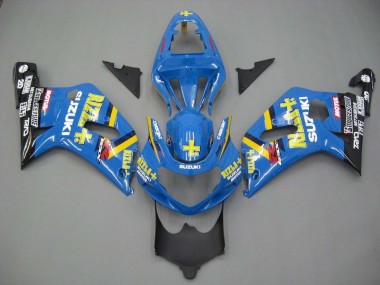 Carénages Moto Suzuki GSXR 600 / GSXR 750 2001-2003 - Bleu Jaune Noir Motul Rizla