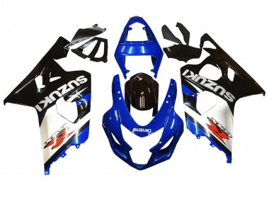 Carénages Moto Suzuki GSXR 600 / GSXR 750 2004-2005 - Bleu Blanc Noir