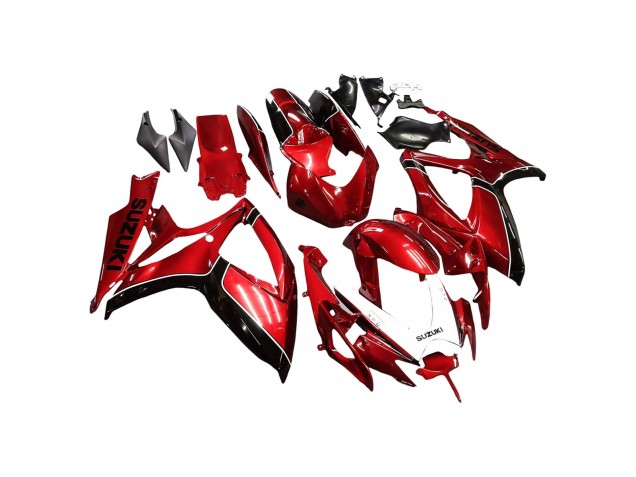 Carénages Moto Suzuki GSXR 600 / GSXR 750 2006-2007 - Rouge Noir