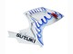 Carénages Moto Suzuki GSXR 600 / GSXR 750 2006-2007 - Blanc Bleu Flamme