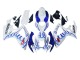 Carénages Moto Suzuki GSXR 600 / GSXR 750 2006-2007 - Blanc Bleu Flamme