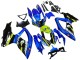 Carénages Moto Suzuki GSXR 600 / GSXR 750 2008-2010 - Bleu Fluorescent Vert Requin