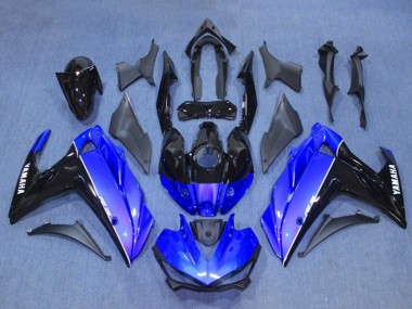 Kits Carénage Moto Yamaha YZF R3/R25 2015-2018 - Bleu Noir Brillant