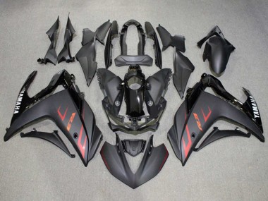Carénages Moto Yamaha YZF R3/R25 2015-2018 - Noir Brillant Noir Mat Rouge