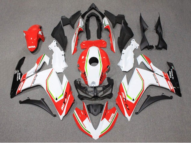 Carénages Moto Yamaha YZF R3/R25 2015-2018 - Blanc Rouge Vert Noir Motul