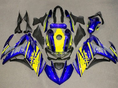 Carénage Moto Yamaha YZF R3/R25 2015-2018 - Jaune Bleu Noir Monstre