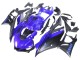 Carénage Moto Yamaha YZF R3/R25 2022-2024 - Bleu Noir Mat