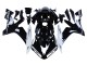 Carénages Moto Yamaha YZF 1000 R1 2004-2006 - Noir Brillant Blanc Motul