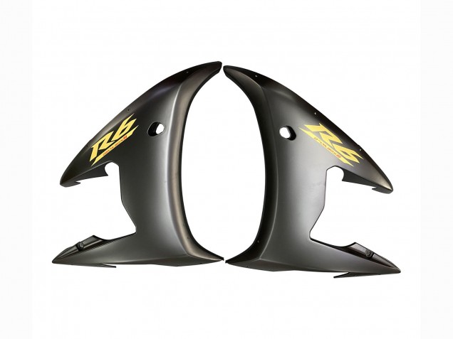 Carénages Moto Yamaha YZF R6S 2006-2009 - Noir Brillant Noir Mat Or Décalque