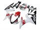 Carénages Moto Yamaha YZF R6S 2006-2009 - Blanc Rouge Noir Brillant Motul