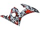 Carénages Moto Yamaha YZF R6S 2006-2009 - Noir Rouge Gris Camouflage