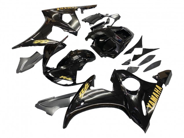 Carénages Moto Yamaha YZF 600 R6 2005 - Noir Or