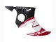 Carénages Moto Yamaha YZF 600 R6 2005 - Rouge Blanc Noir Mat