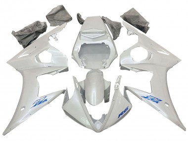 Carénages Moto Yamaha YZF 600 R6 2005 - Blanc Bleu