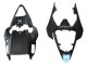 Carénages Moto Yamaha YZF 600 R6 2008-2016 - Bleu Clair Noir Mat Petronas ENEOS