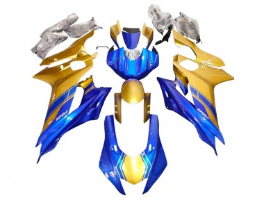 Carénages Moto Yamaha YZF 600 R6 2017-2023 - Or Bleu