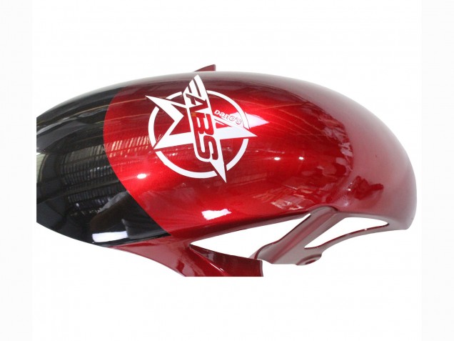 Carénages Moto Yamaha YZF 600 R6 2017-2023 - Blanc Rouge Noir