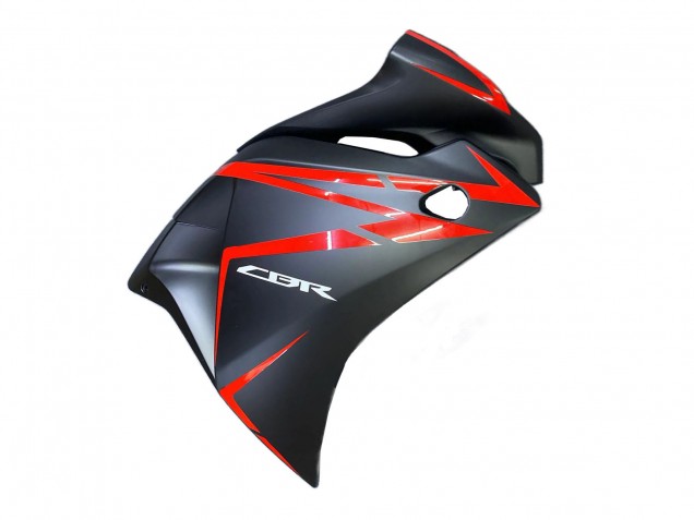 Carénages Moto Honda CBR250RR 2011-2015 - Noir Mat Rouge Bande