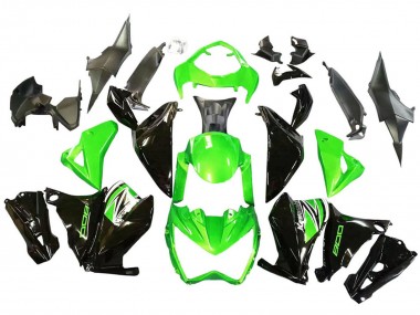 Carénages Moto Kawasaki Z800 2013-2018 - Vert Noir Brillant