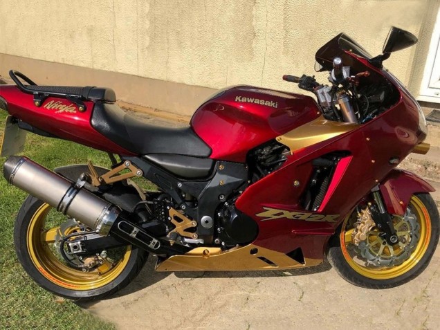 Carénages Moto Kawasaki ZX12R 2000-2001 - Rouge Or