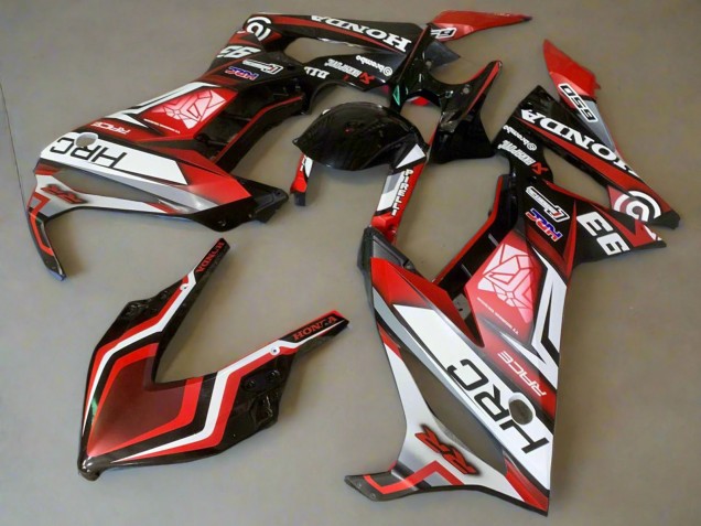 Carénages Moto Honda CBR650R 2019-2020 - Blanc Rouge Noir Brillant HRC