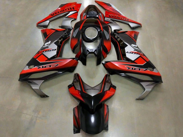 Carénages Moto Honda CBR650R 2021-2023 - Rouge Argent Noir Brillant