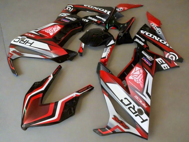 Carénages Moto Honda CBR650R 2021-2023 - Blanc Rouge Noir Brillant HRC