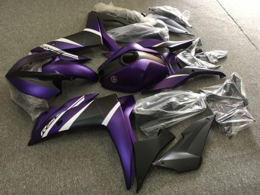 Carénages Moto Yamaha YZF R3/R25 2015-2018 - Blanc Violet Noir Mat