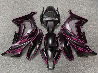 Carénages Moto Kawasaki ZX10R 2011-2015 - Noir Mat Violet