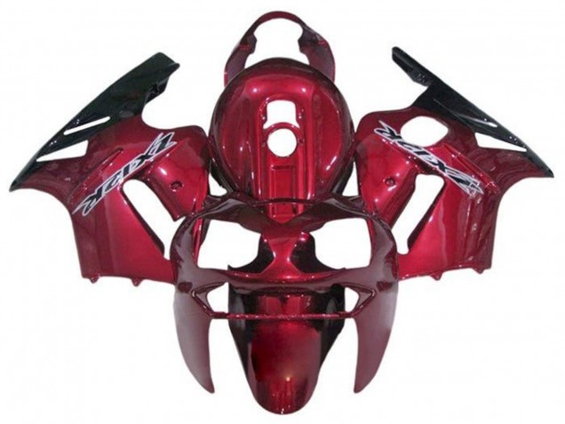 Carénages Moto Kawasaki ZX12R 2000-2001 - Bonbon Rouge Noir Blanc