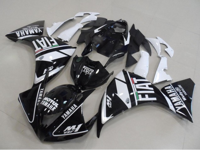 Carénages Moto Yamaha YZF R1 2012-2014 - Blanc Noir Fiat