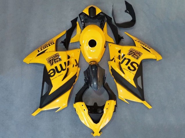 Carénages Moto Kawasaki EX300 2013-2024 - Jaune Noir Supreme