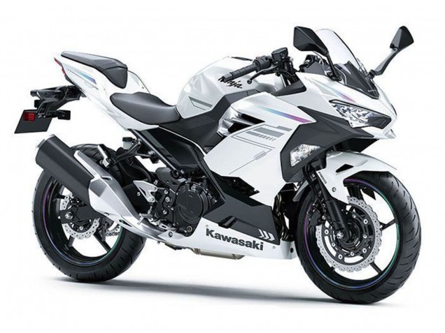 Carénages Moto Kawasaki Ninja 400 2018-2024 - Blanc Perle Blizzard