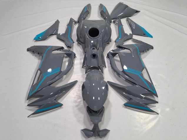 Carénages Moto Kawasaki Ninja 650 EX650 2020-2025 - Gris Bleu