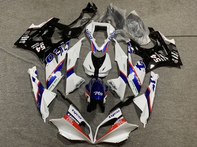 Carénage Moto BMW S1000RR 2009-2014 - Blanc Rouge Bleu Noir Brillant Tyco