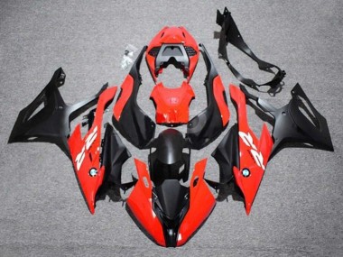 Carénage Moto BMW S1000RR 2019-2022 - Rouge Blanc Noir Mat