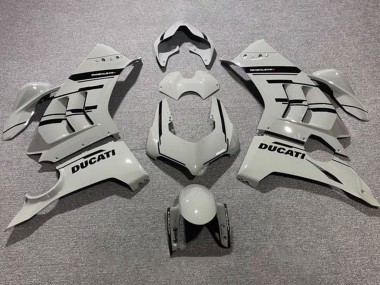Carénages Moto Ducati Panigale V4 V4S 2020-2021 - Gris Noir Brillant