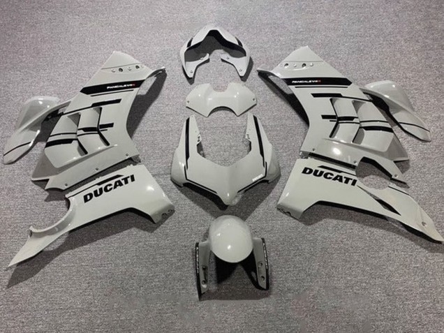 Carénages Moto Ducati Panigale V4 V4S 2020-2021 - Gris Noir Brillant