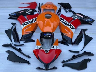 Carénage Moto Honda CBR1000RR 2012-2016 - Orange Blanc Rouge Noir Brillant Repsol