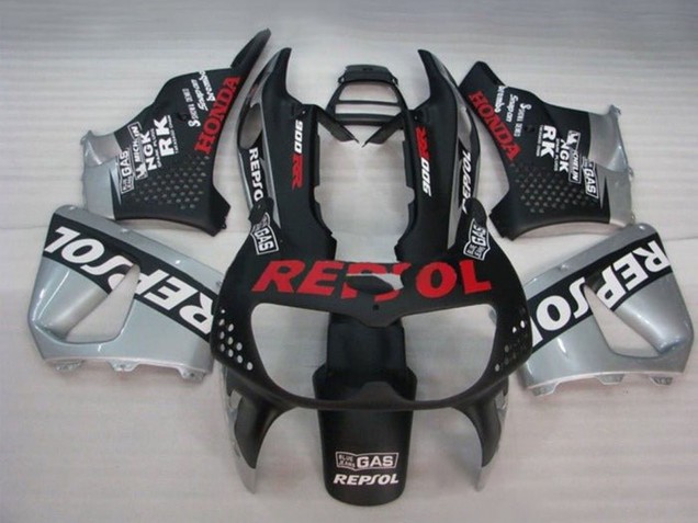 Carénages Moto Honda CBR900RR 893 1994-1995 - Argent Noir Mat Blanc Rouge Repsol