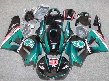 Carénages Moto Honda CBR600RR 2013-2026 - Bleu Sarcelle Noir Brillant Petronas 20