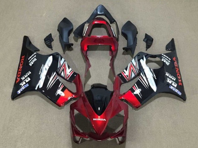 Carénages Moto Honda CBR600 F4i 2001-2003 - Bonbon Rouge Noir Brillant