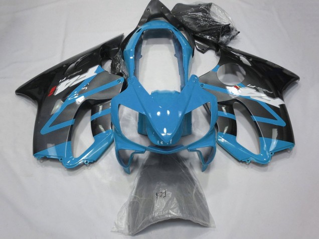 Carénages Moto Honda CBR600 F4i 2004-2007 - Bleu Clair Gris Noir Brillant