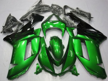 Carénages Moto Kawasaki ZX6R 2007-2008 - Vert Noir