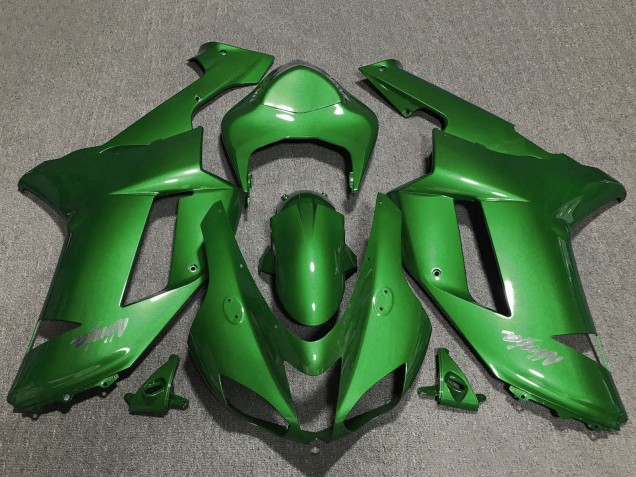 Carénages Moto Kawasaki ZX6R 2007-2008 - Vert Chrome