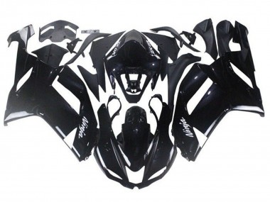 Carénages Moto ABS Kawasaki ZX6R 2007-2008 - Noir Brillant